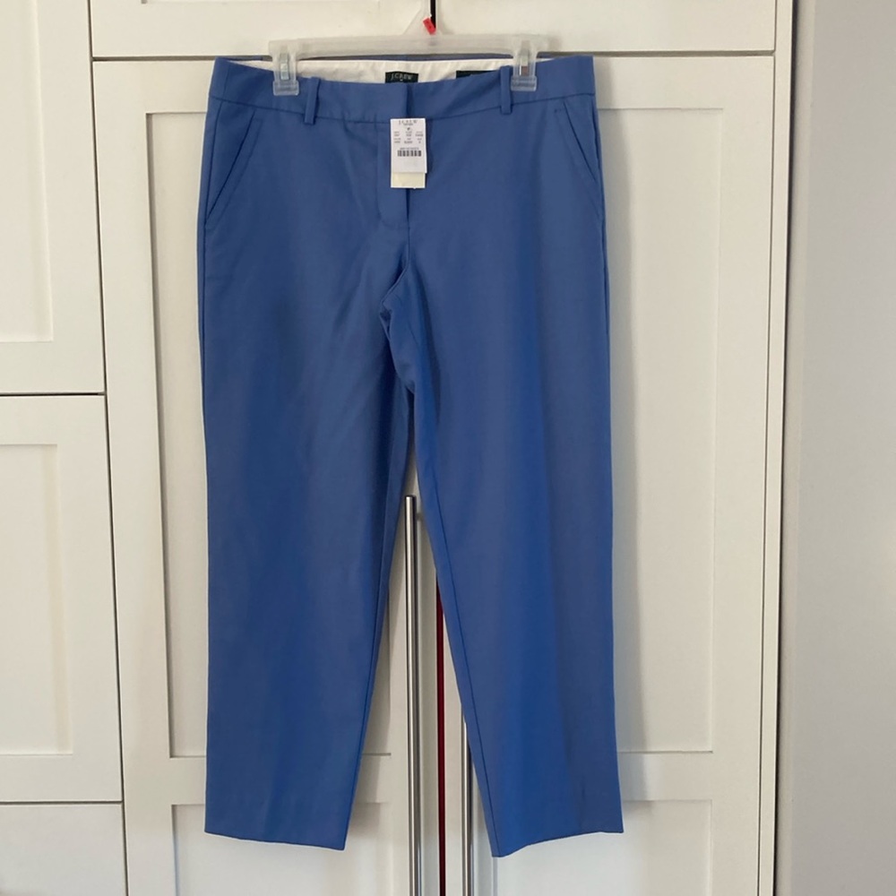 NWT J. Crew Size 8 “Skimmer” City Fit Wool Blend Ankle Length Pants Fully Lined
